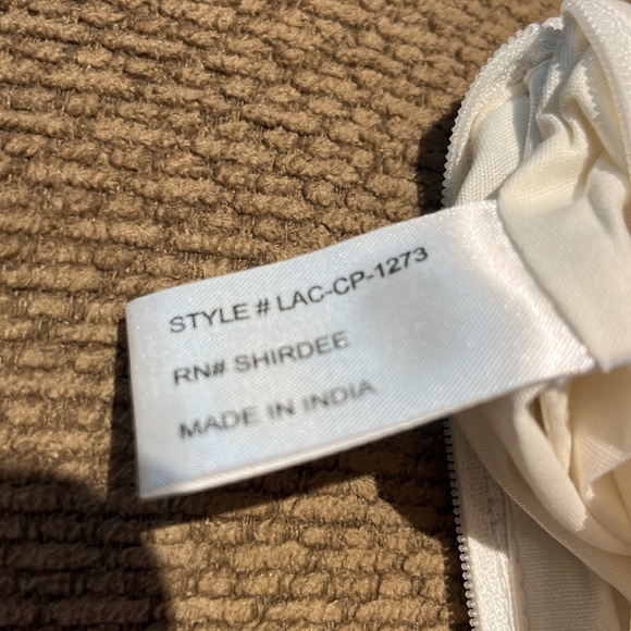 White and Orange beaded football motif Bag NWOT - Picture 6 of 8